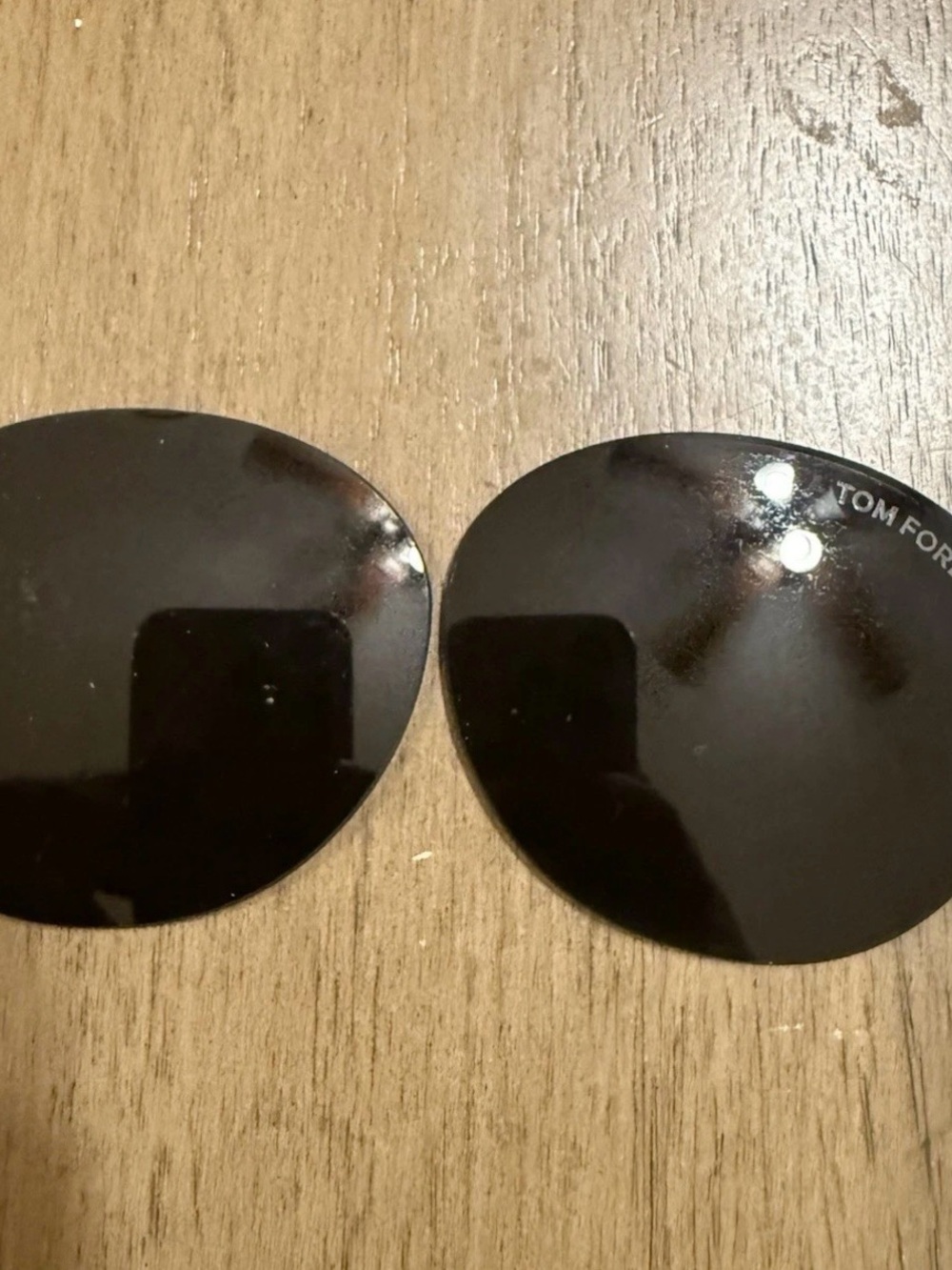 Tom Ford Black Replacement Sunglass Lenses with Logo